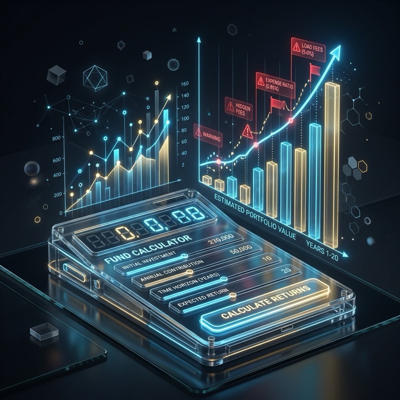 Showing how mutual fund SIP calculators manipulate returns by hiding expense ratios